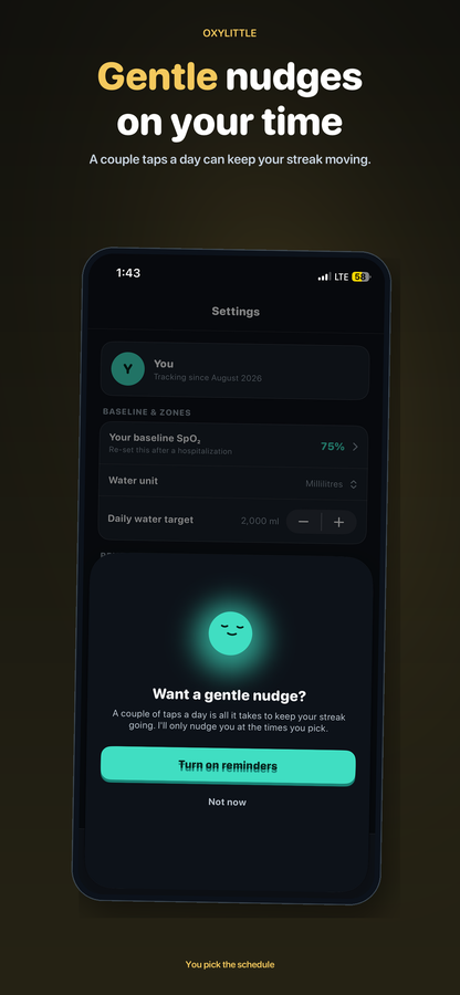 Oxylittle screenshot: Reminders on your time